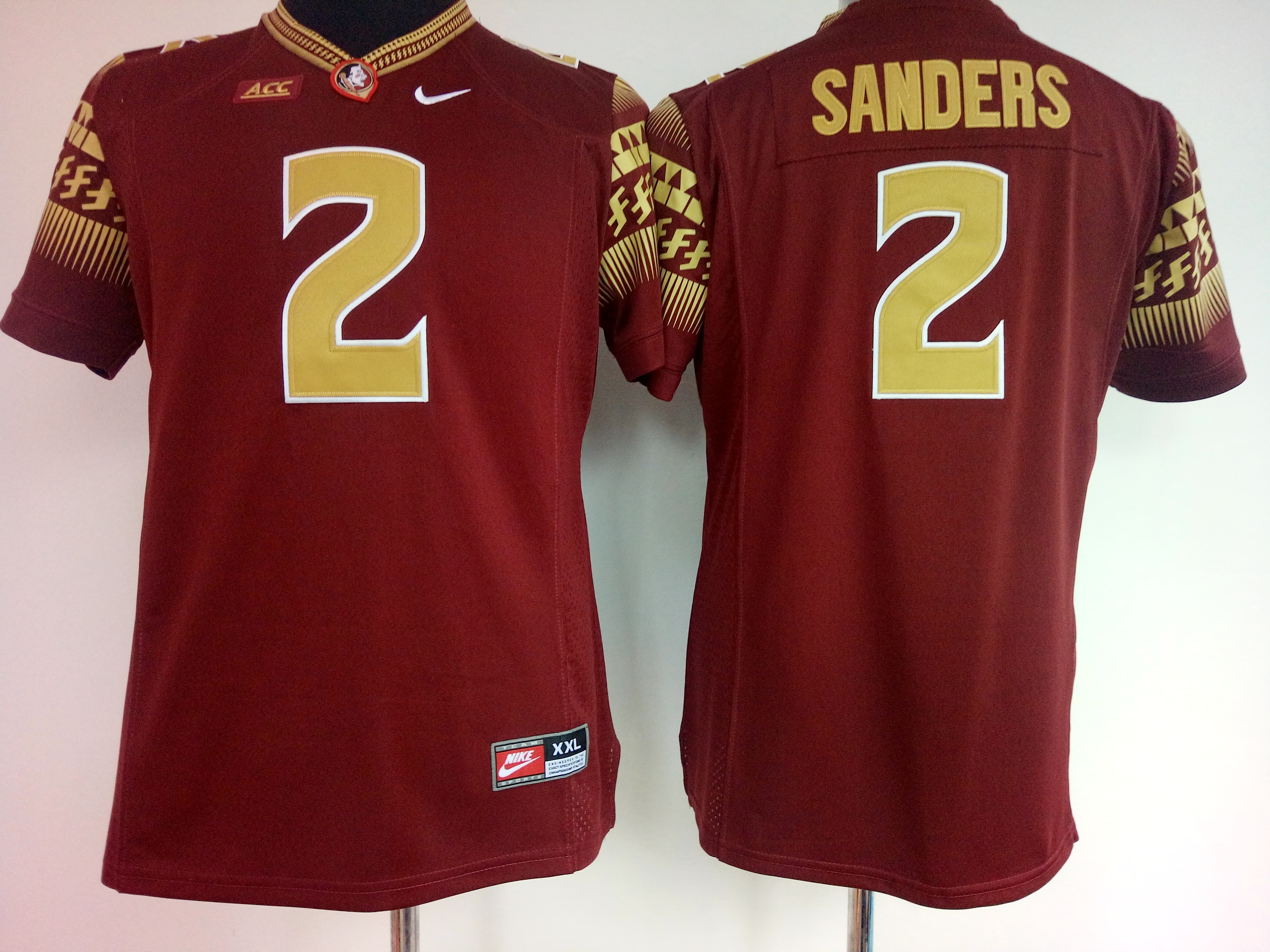 NCAA Womens Florida State Seminoles Red 2 Sanders jerseys